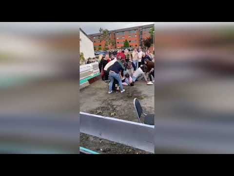 "Brainless idiots" filmed brawling outside Glasgow pub on first day beer gardens reopen in Scotland