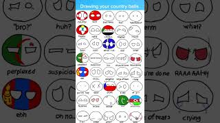 Drawing your countryballs part 2 #mapping #europe #country #countryballs