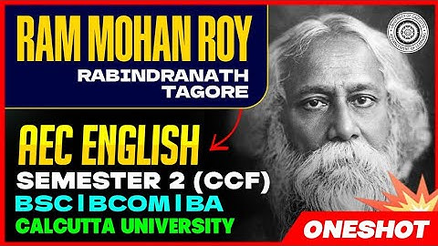 Rammohan Roy | AEC English | Ba/Bsc/Bcom Semester -2 | Calcutta University 