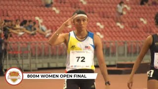 800m Women Open Final | 83rd SINGAPORE OPEN Track And Field Championships 2023