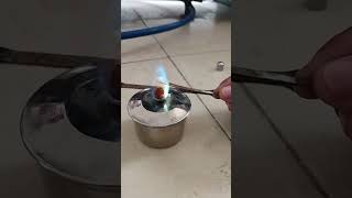 flame test for barium ion #chemistry #lab #chemistry_lab #chemical