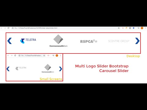 Multi-Logo Slider | logo slider bootstrap