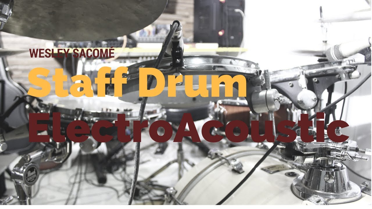 Teste Staff Drum Bateria Portátil Electro Acústica Tambores Slim