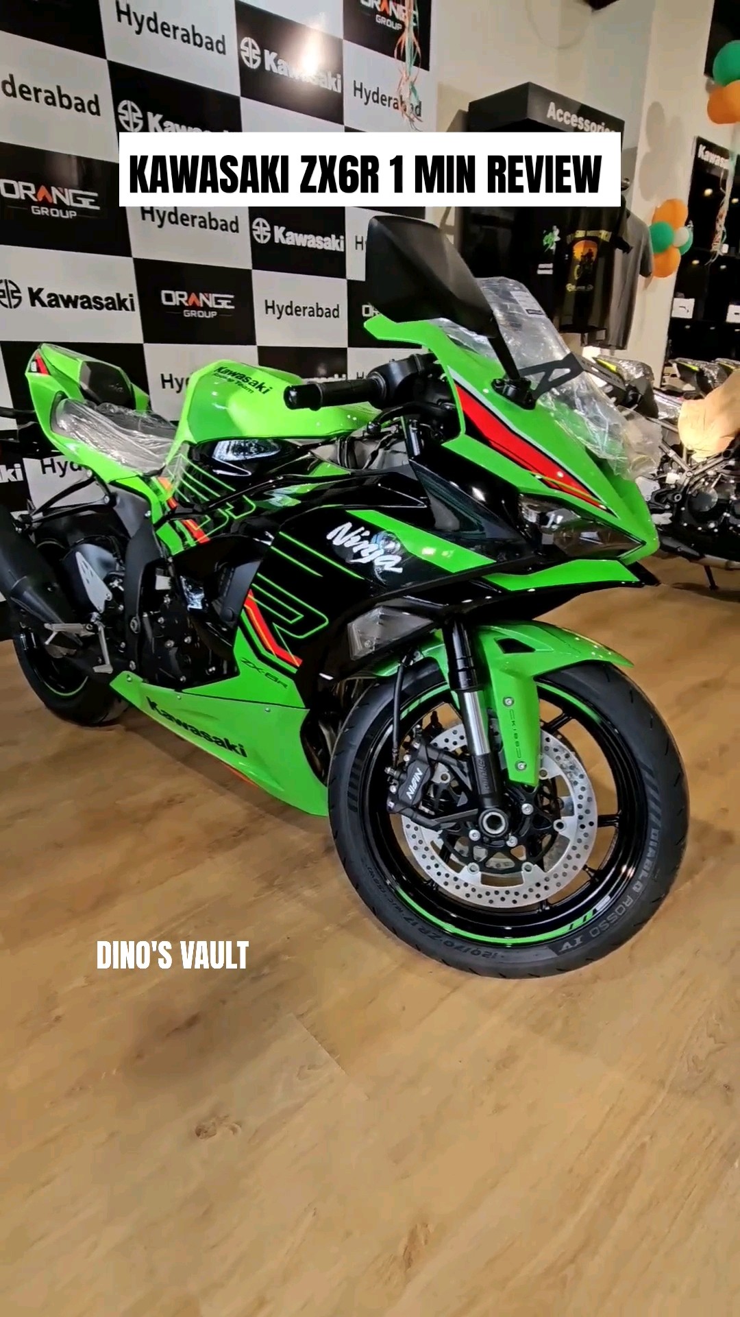 Kawasaki ZX6R 1 Min Review ft Black & KRT Colors #shortvideo