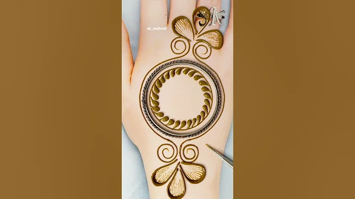 easy And Simple Mehndi Design /  #skmehandi