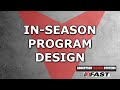 In-Season Program Design