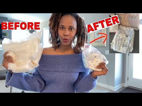 How To Convert An ADULT DIAPER Into A BABY DIAPER?| ADULT DIAPER with LUVS FRONT DESIGN!
