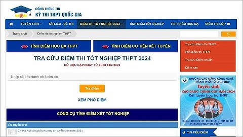 Cách tra cứu điểm thi tốt nghiệp THPT năm 2024