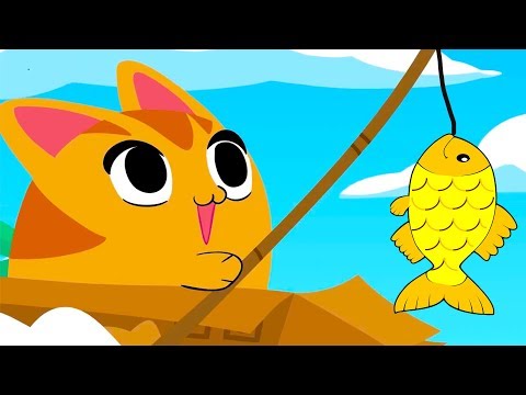 КОТЕНОК РЫБОЛОВ МяуСим - мультик игра для детей про маленьких котиков. Коты ловят рыбу #ПУРУМЧАТА