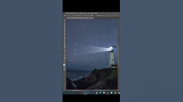 Create Beams Of Light #shorts #photoshop #photoshoptricks #logo_academy