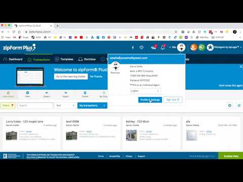 How to Connect Docusign with Your Zipforms Account