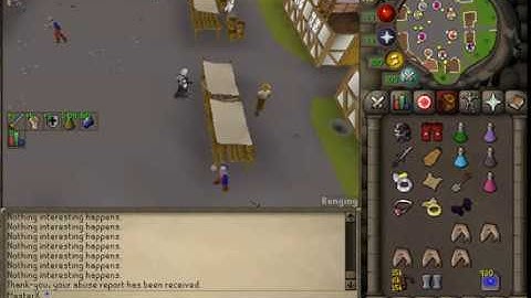 Laugh in a front of the gem store in Ardougne market  Equip a Castlewars bracelet, a dragonstone amu