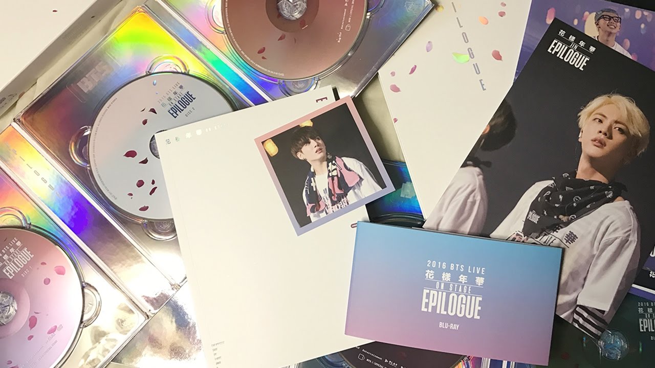 BTS 2016 LIVE 花樣年華 ON STAGE : EPILOGUE CONCERT DVD Regular  Blu Ray Korean  Editions Unboxing - YouTube