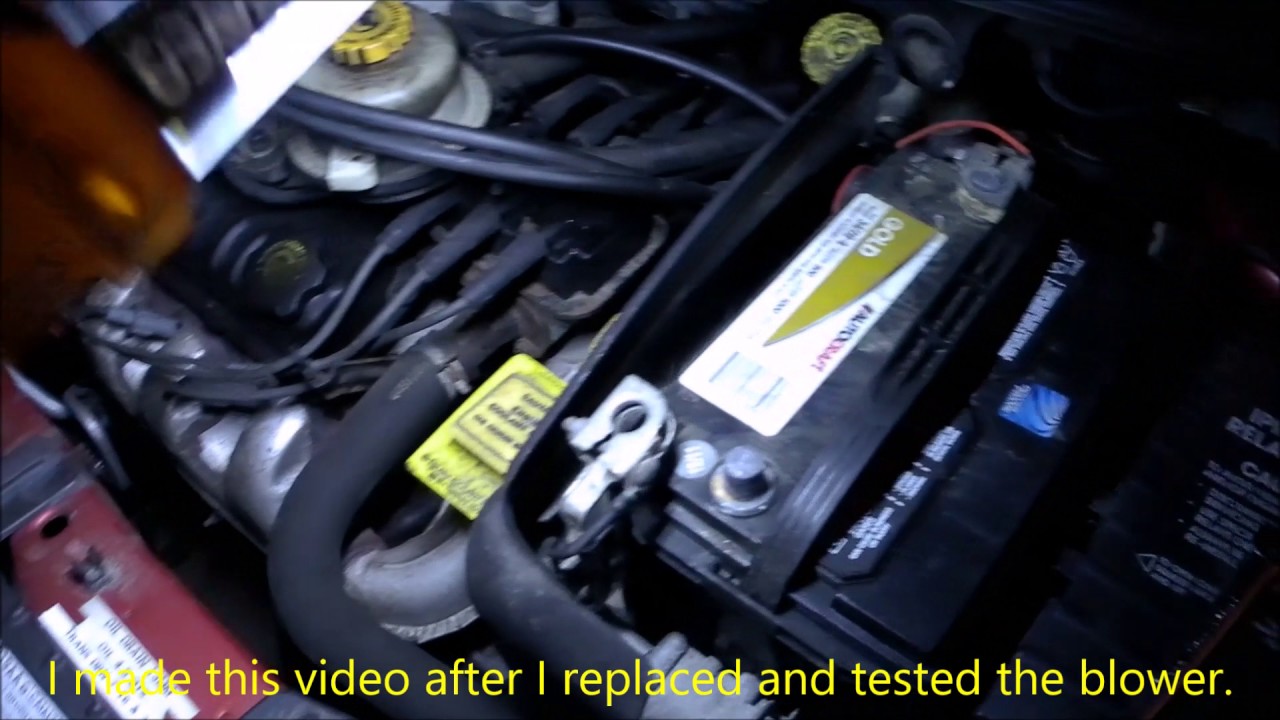2001 Chrysler Town Country Blower Replacement Part 1 of 2 (Rev. 1