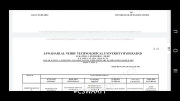 JNTUH B.Tech 2-1 Semester Exams Time Tables - March 2022