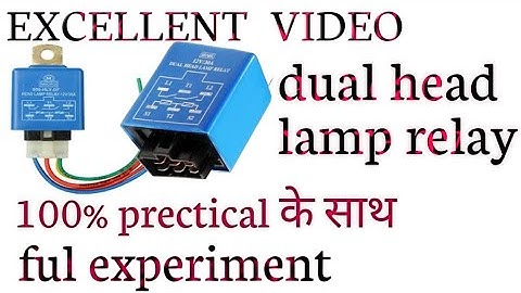 Dual head light relay connection.head light relay. head light relay wairing.head light relay connect