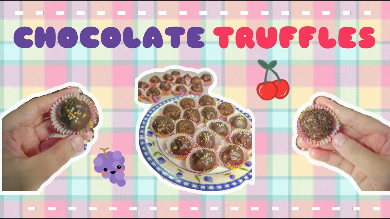 Chocolate Truffles easy 2 different types of truffles in one recipe