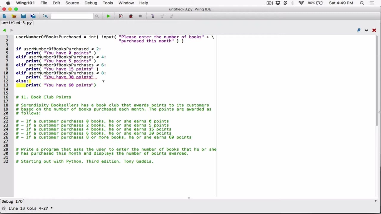 Program Number Book