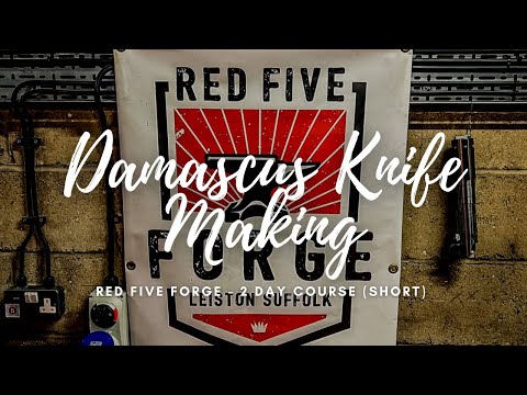 Red Five Forge Damascus Knife Making Short - Hunter Gatherer Cooking HGC