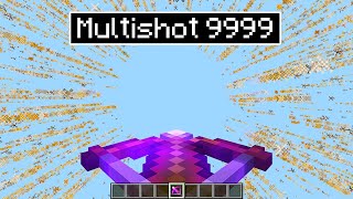 coloquei multishot infinito nos itens do minecraft kkkkkkkk