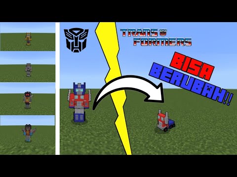 Addon Transformers Ini Keren Banget😱!! Bisa Berubah!! [Minecraft Transformers Addon Showcase]