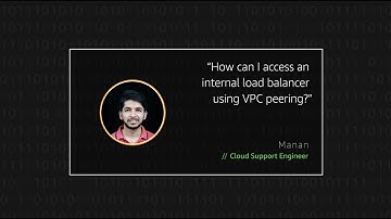How can I access an internal load balancer using VPC peering?