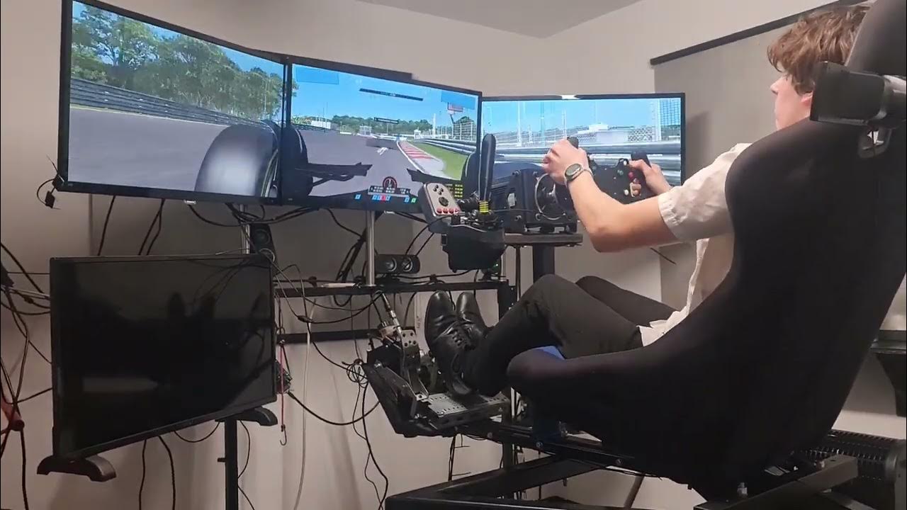 Jamie Gurney Racing testing the 2023 FSR Sim Racer at the Hungaroring ...