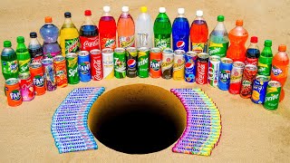 Coca Cola, Sprite, Fanta, Mirinda, Monster, Lipton, Pepsi, Many Other Sodas and Mentos Underground