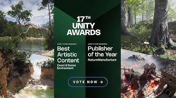NatureManufacture -  17th Unity Awards 2025 Double Nomination!