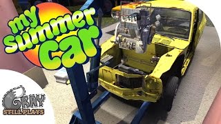 My Summer Car - Installing the Engine, Filling Fluids, Will it Start?! - Gameplay Highlights Ep 8
