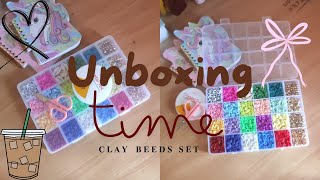 Unboxing My new clay beads set # sayima aiman #unboxingvideo