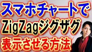 【生配信】スマホのチャートでZigZagジグザグを表示させる方法