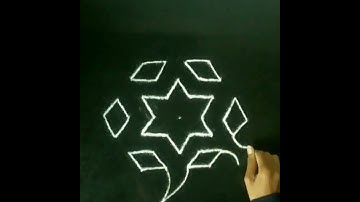 Easy Turtle Rangoli Design #easyrangoli #rangoli #shorts