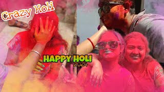 Holi vlog 2024💚💙 | Holi celebrate with frends and family 🫠🥰 | Happy holi 😊💙💚 | @adpaulvlogs