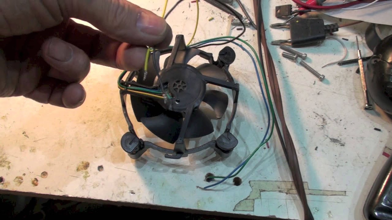 Heat sink and 4 wire fan for the 100 watt led light - YouTube 3 wire pc fan wiring diagram 
