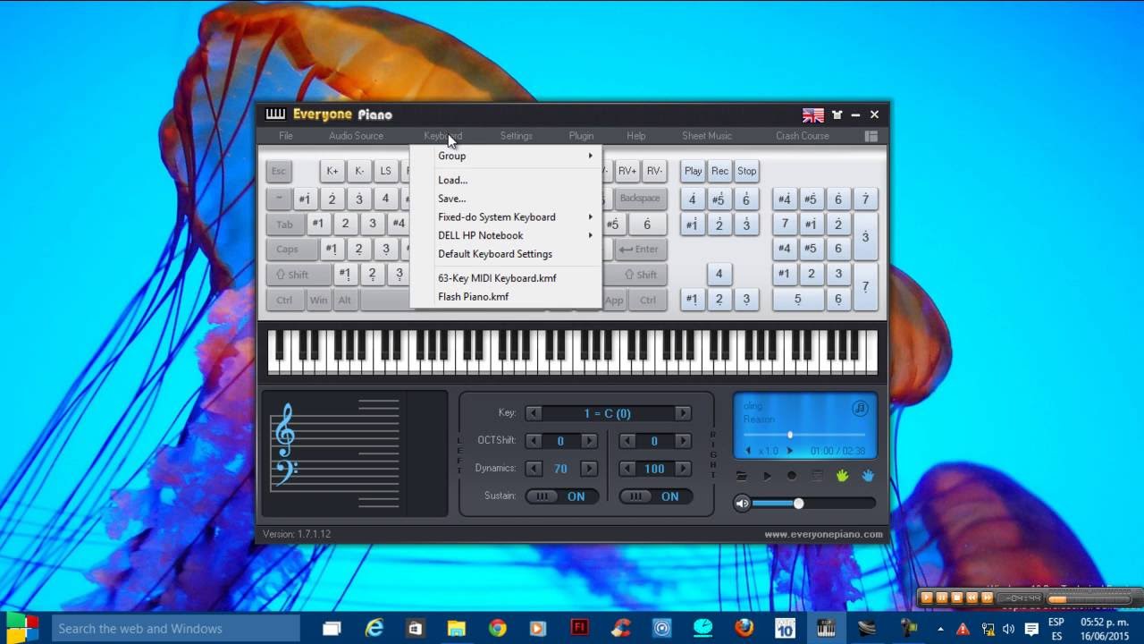 programa para tocar piano desde las teclas de tu pc -