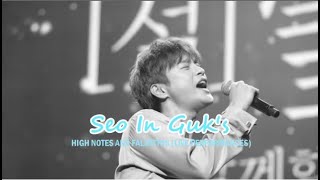 Seo In-guk 서인국 High Notes and Falsettos (Live performances) Singing Live