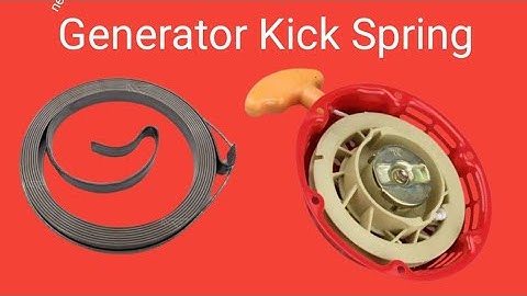 how to change generator kick spring | generator pull starter spring install method
