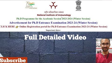 Ph.D Programme for the Academic Session 2023-2024 (Winter Session)/NII -2023-2024/PhD Advertisement