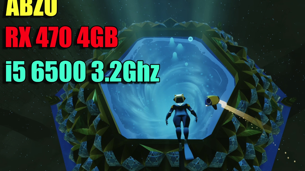 ABZÛ Benchmark 1440p Ultra (RX470, i5 6500)