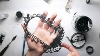 Assemblage altered art by Marta Lapkowska 'What if...'