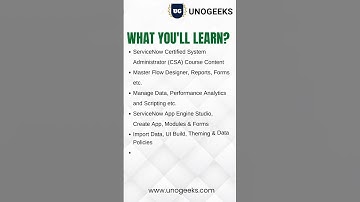 ServiceNow Training New Batch starts on 09-Jul-24(Tue), 7:00 - 8:30 AM IST