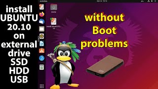 how to install ubuntu 21.10 on external hard drive 2022