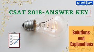 CSAT 2018 Solved Question Paper | UPSC CSAT Previous Year Question Paper Solution | CSAT Answer Key