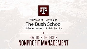 Graduate Certificate in Nonprofit Management