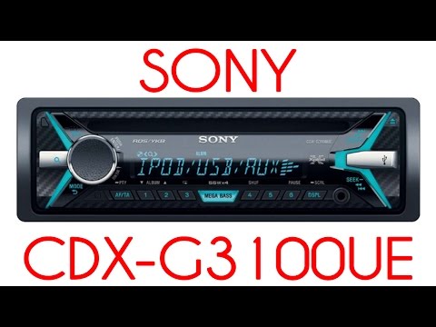 Обзор автомагнитолы или медиа ресивера с поддержкой USB Sony CDX G3100UE