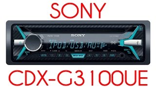 Обзор автомагнитолы или медиа ресивера с поддержкой USB Sony CDX G3100UE