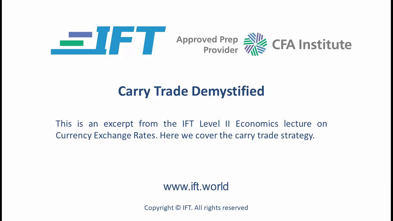 Level Ii Cfa The Carry Trade Demystified - 