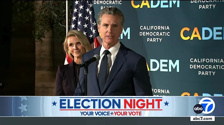 Gov. Gavin Newsom speaks after California voters pass Prop 50