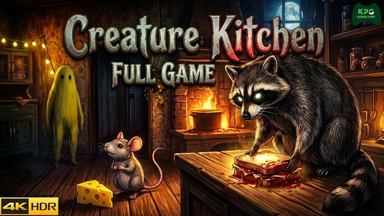Creature Kitchen - Full Gameplay Walkthrough 4K 2160p 60FPS Ultra HD